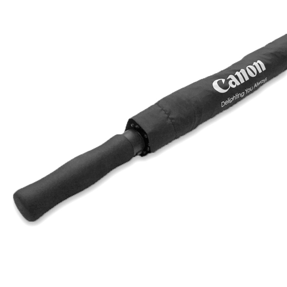 Canon Professional Golf Umbrella | Black & Silver Alternating Design